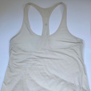 Lululemon Cream Racerback Tanktop